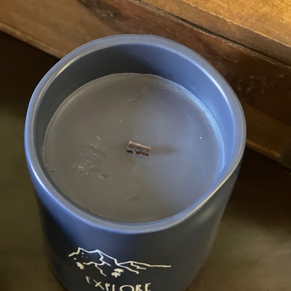 Rae Dunn farmhouse style blue ceramic jar candle PICK 1- EXPLORE or CAMPING - Picture 5 of 6